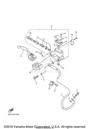 Front Master Cylinder Schematic