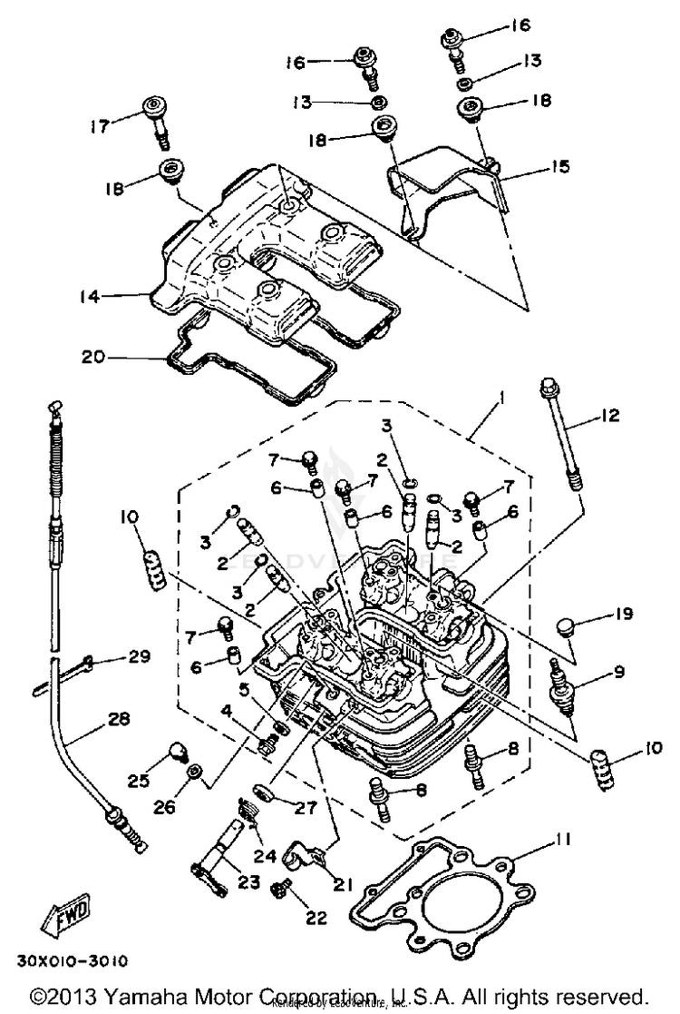 Cylinder Head Schematic