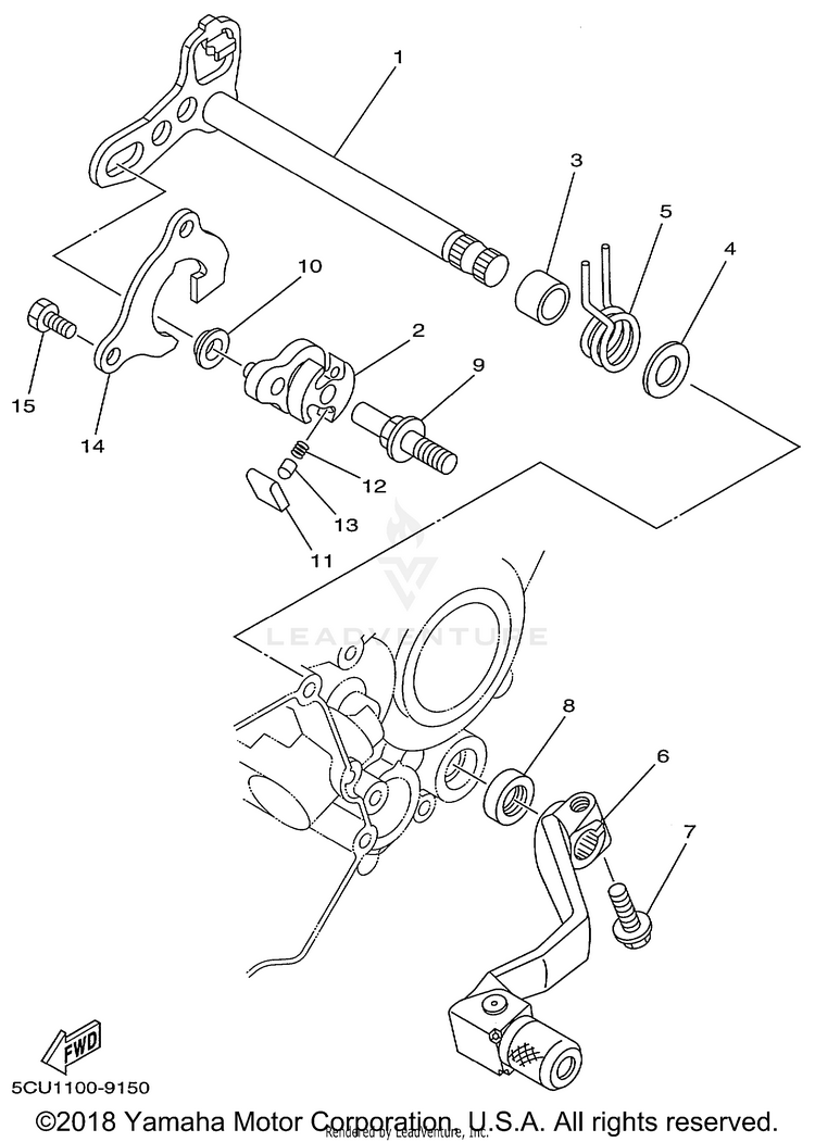 Shift Shaft Schematic