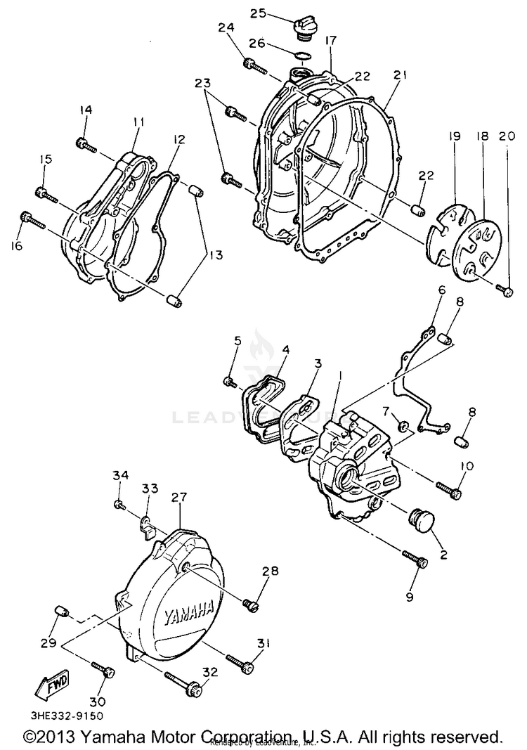 Crankcase Cover 1 Schematic