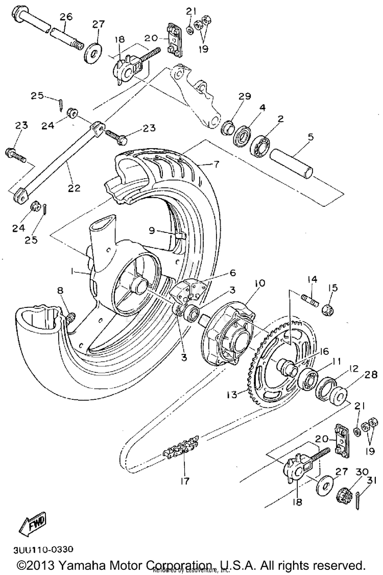 Rear Wheel Schematic