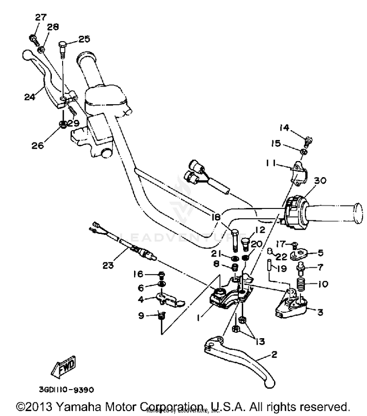 Handle Switch Lever Schematic