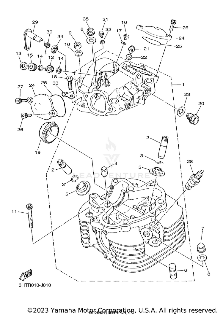 Cylinder Head Schematic