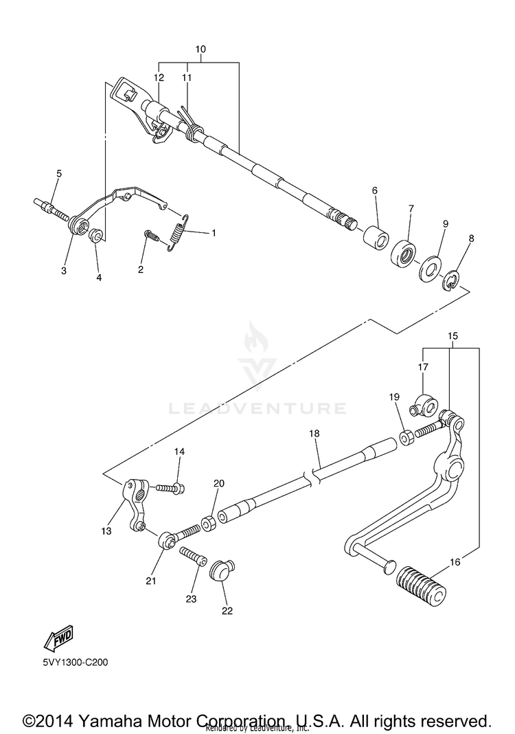Shift Shaft Schematic