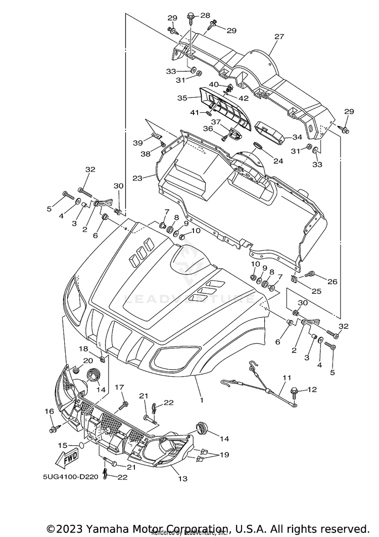 Front Fender Schematic