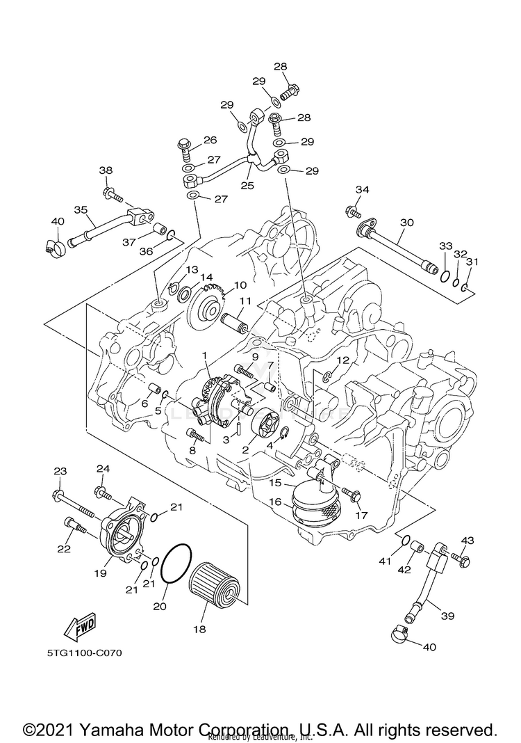 Oil Pump YFZ450 SPECIAL EDITI - YFZ450SP2X - 2008 Schematic