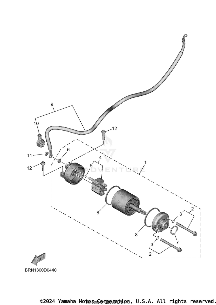 Starting Motor Schematic