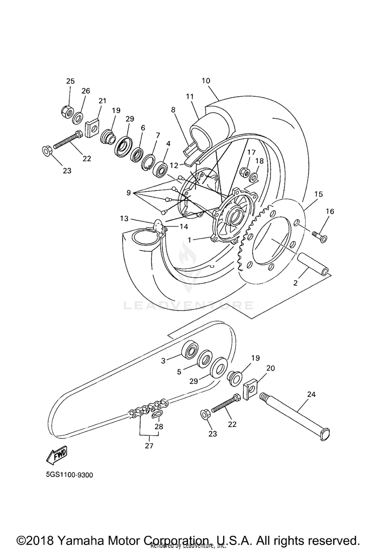 Rear Wheel Schematic
