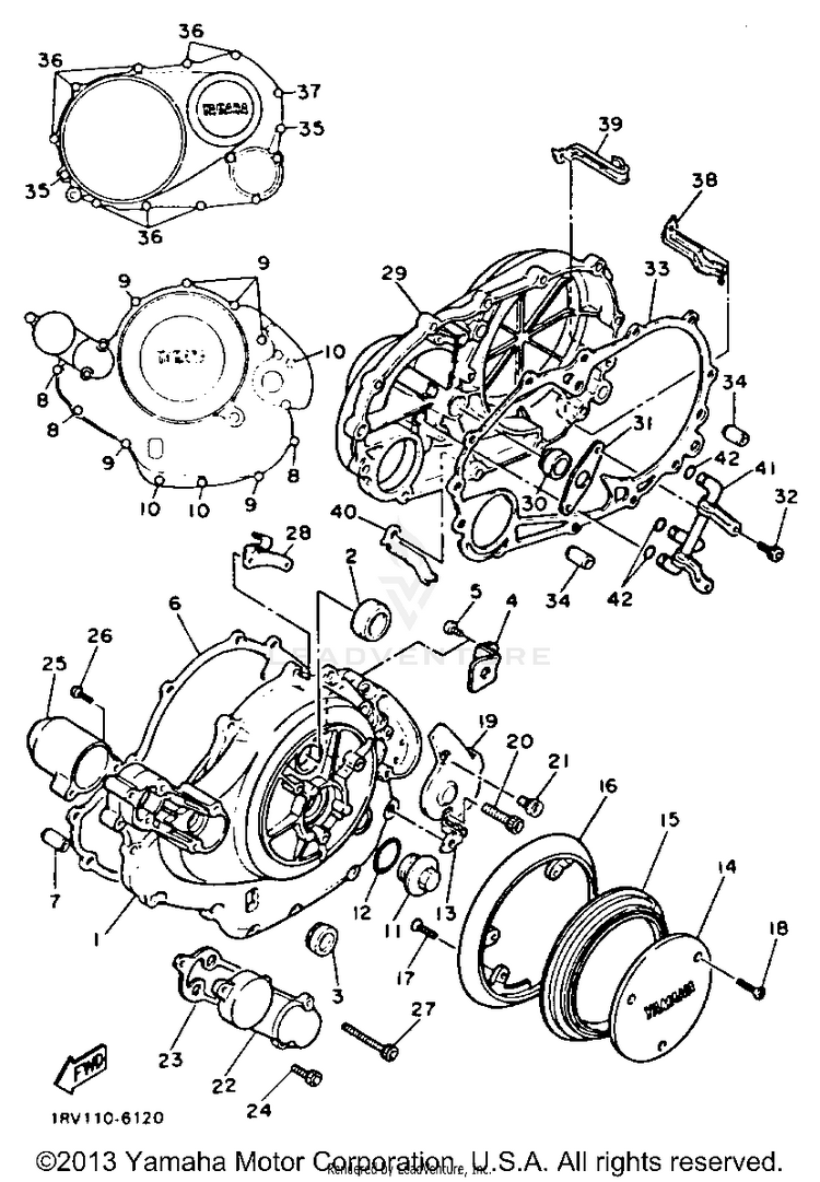 Crankcase Cover 1 Schematic