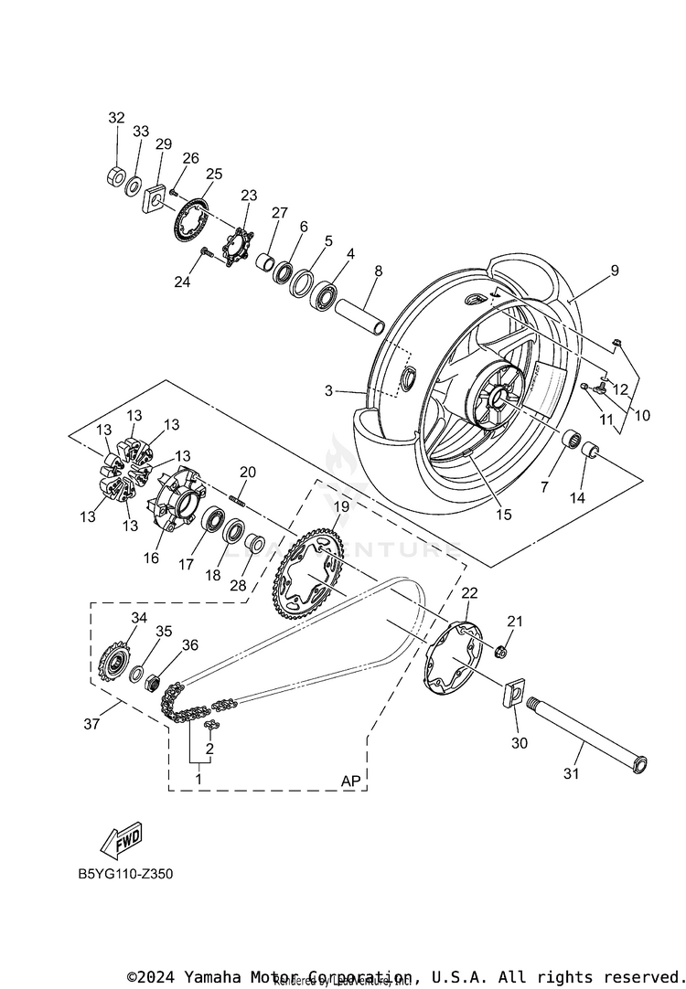 Rear Wheel Schematic
