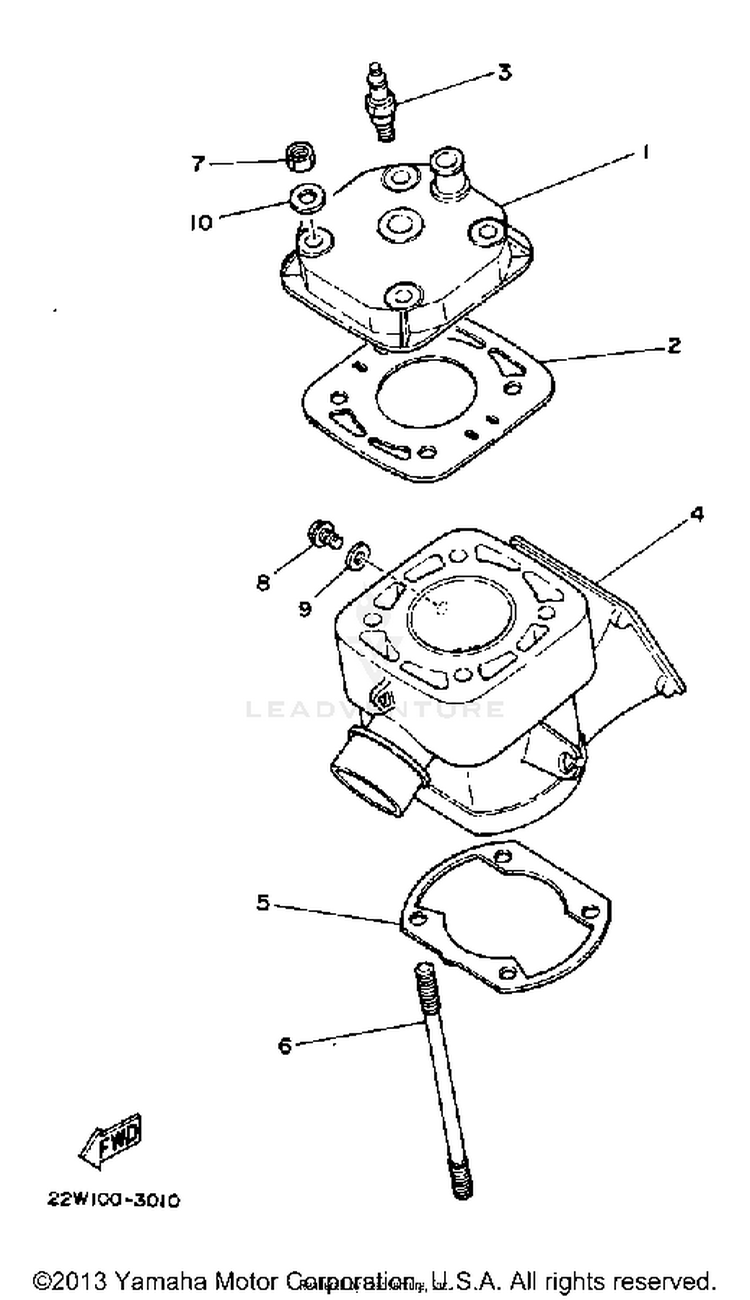 Cylinder Head Cylinder Schematic