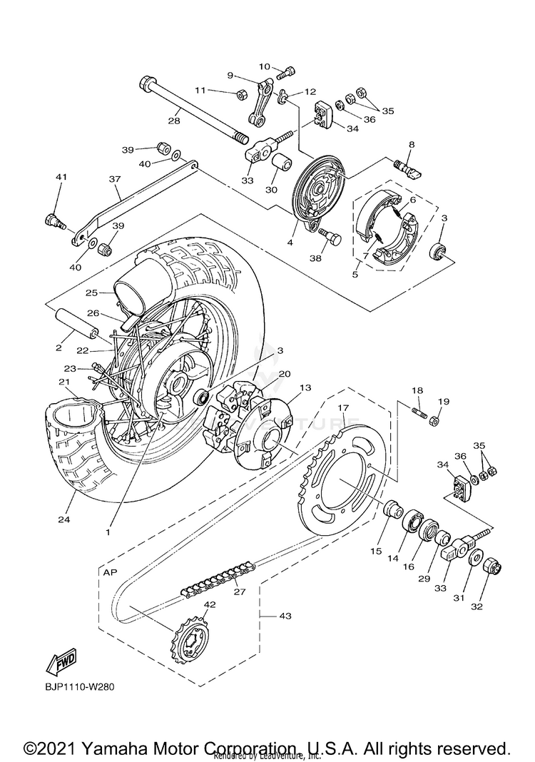 Rear Wheel Schematic