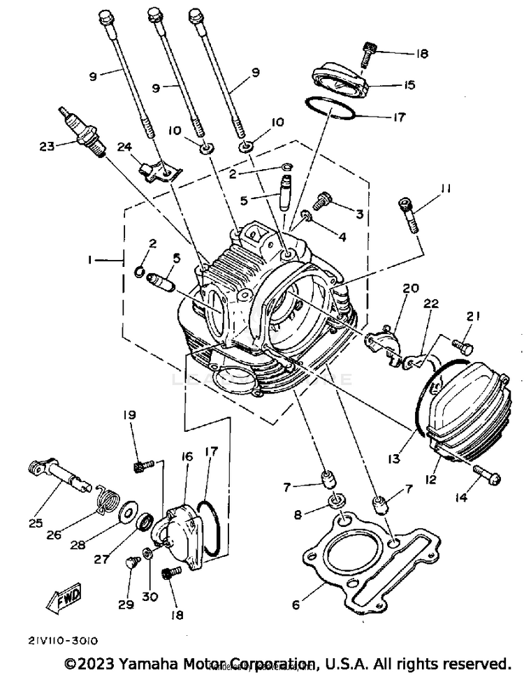Cylinder Head Schematic