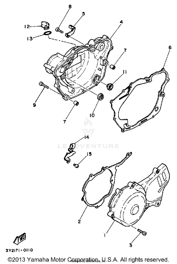 Crankcase Cover Schematic