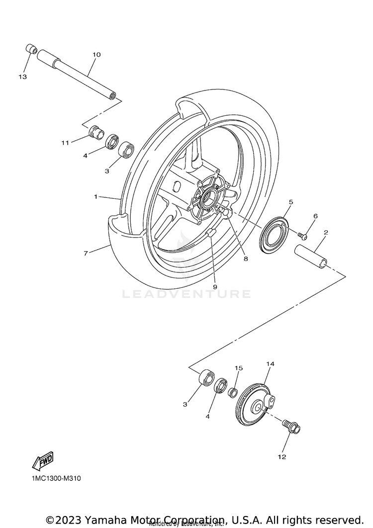 Front Wheel Schematic