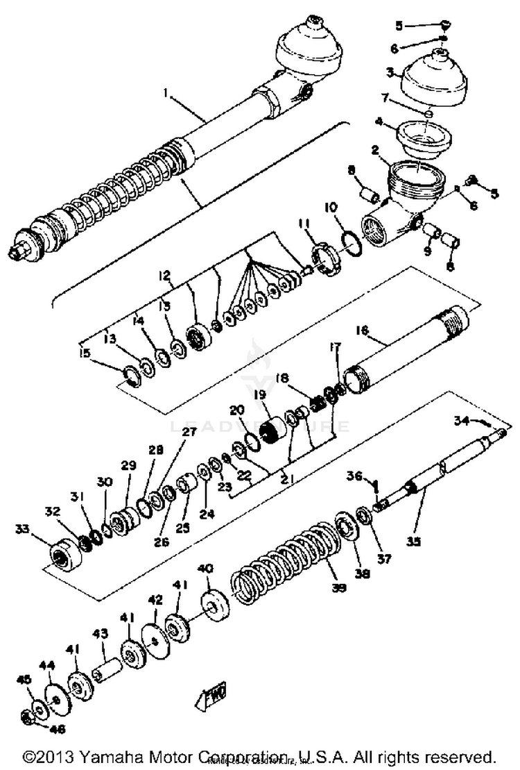 Rear Cushion Yz400c Schematic