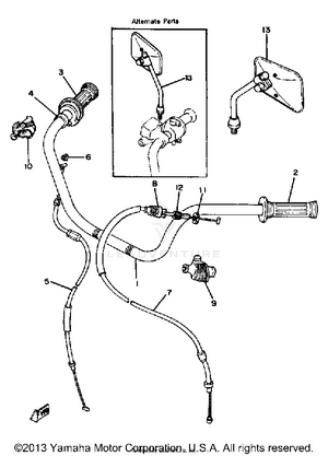 Handlebar Cable Schematic