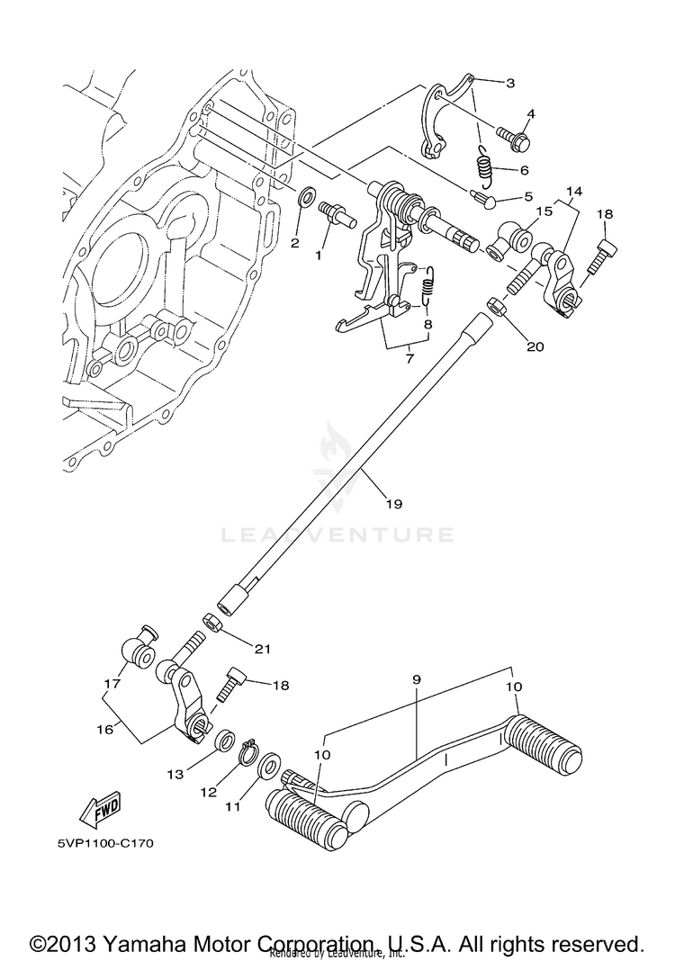 Shift Shaft Schematic