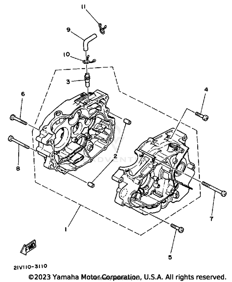Crankcase Schematic