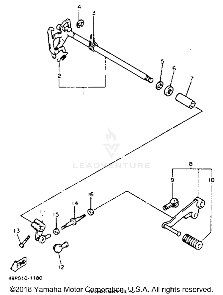Shift Shaft Schematic