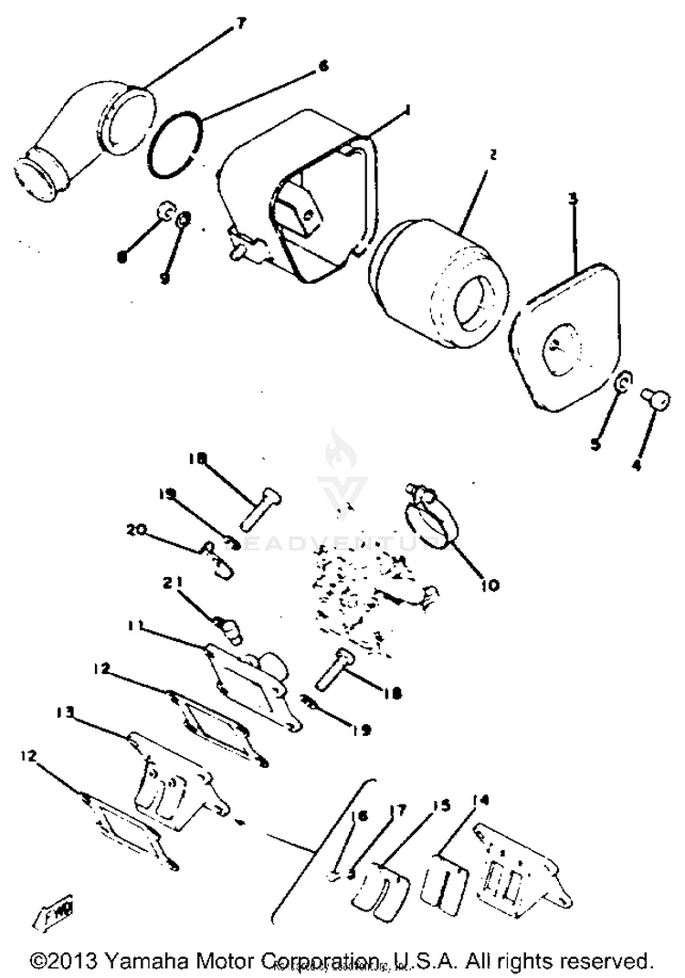 Intake GT80C - 1976 Schematic