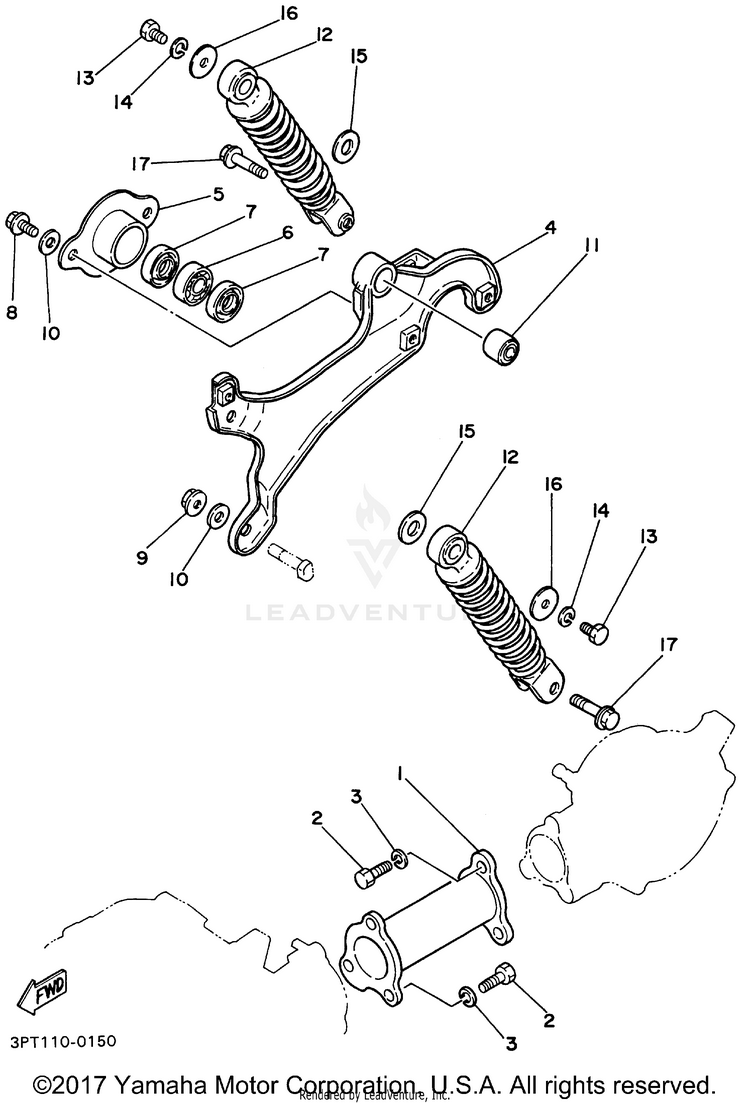 Rear Arm Suspension Schematic