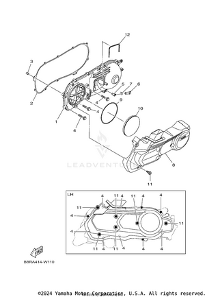 Crankcase Cover 1 Schematic