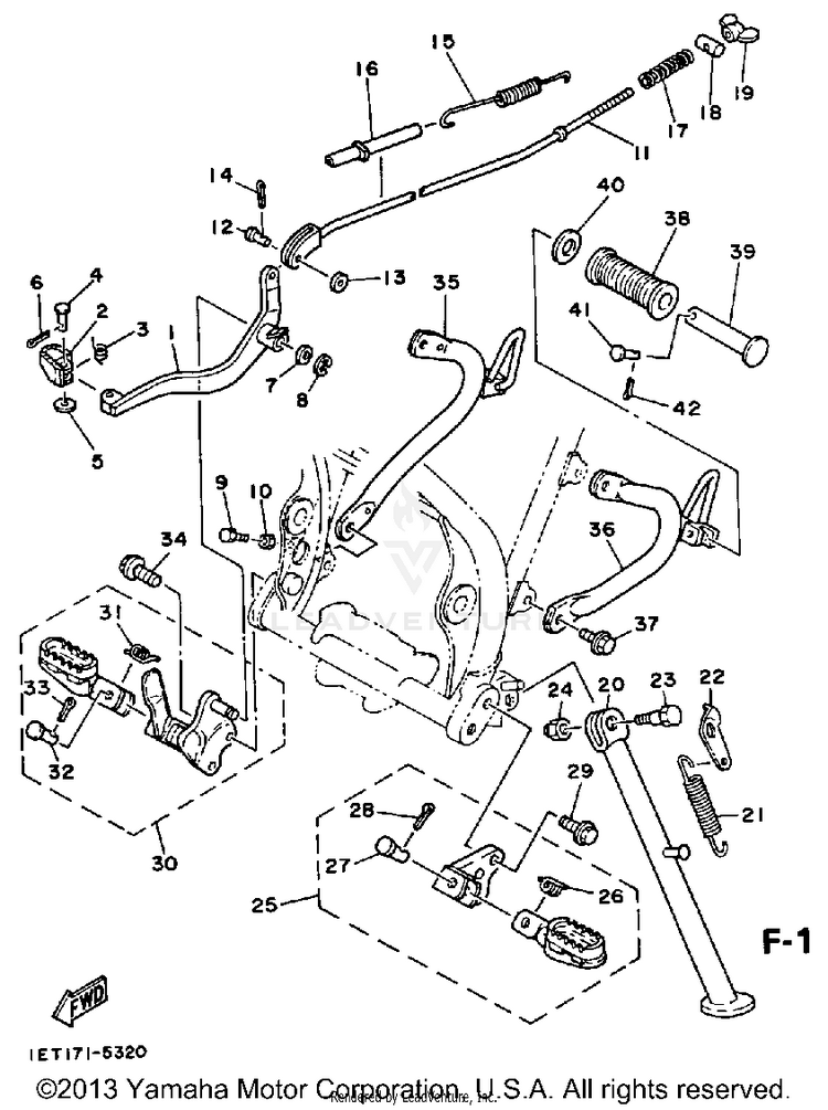 Stand - Footrest Schematic