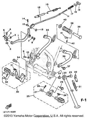 Stand - Footrest Schematic