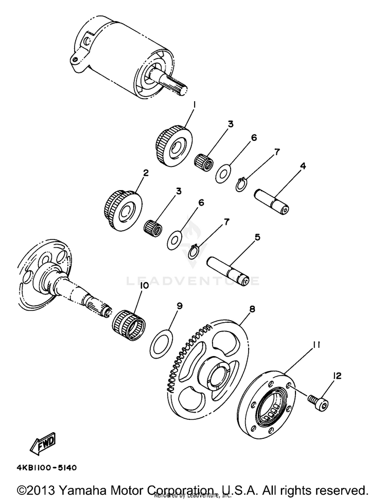Starter Clutch Schematic