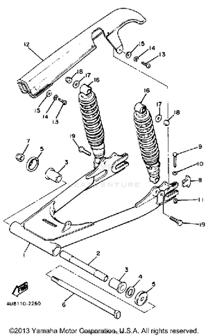 Swing Arm Rear Shocks Schematic
