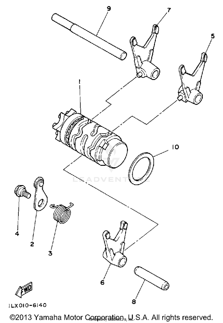 Shift Cam-Fork Schematic