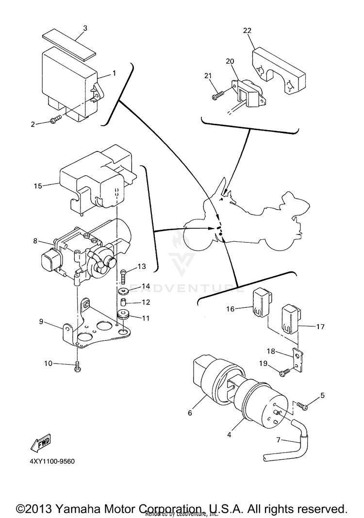 Electrical 3 VENTURE MM LIMITED EDITION (CA Ed.) - XVZ13TFSMC - 2000 Schematic