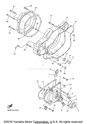Crankcase Cover 1 Schematic