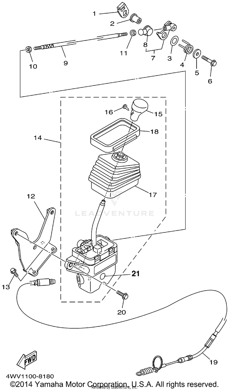 Shift Shaft Schematic