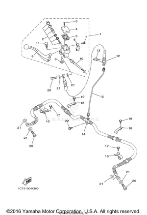 Front Master Cylinder Schematic