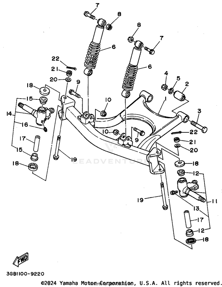 Front Suspension - Wheel Schematic