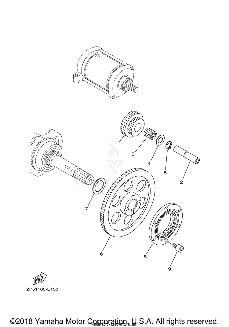 Starter Clutch RHINO 450 SPECIAL ED - YXR45FSPX - 2008 Schematic