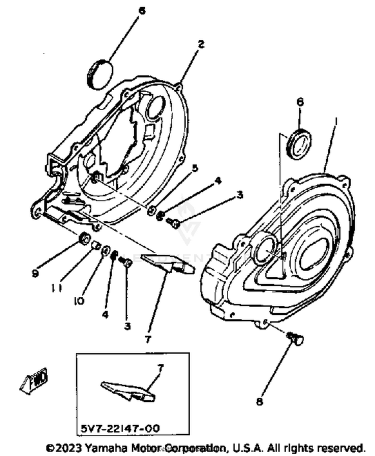 Chain Case Yt125j Schematic