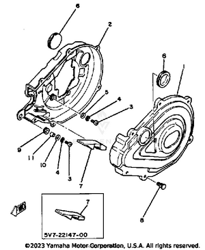 Chain Case Yt125j Schematic