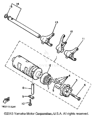 Shift Cam Fork Schematic