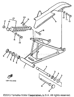 Swing Arm Rear Shocks Schematic