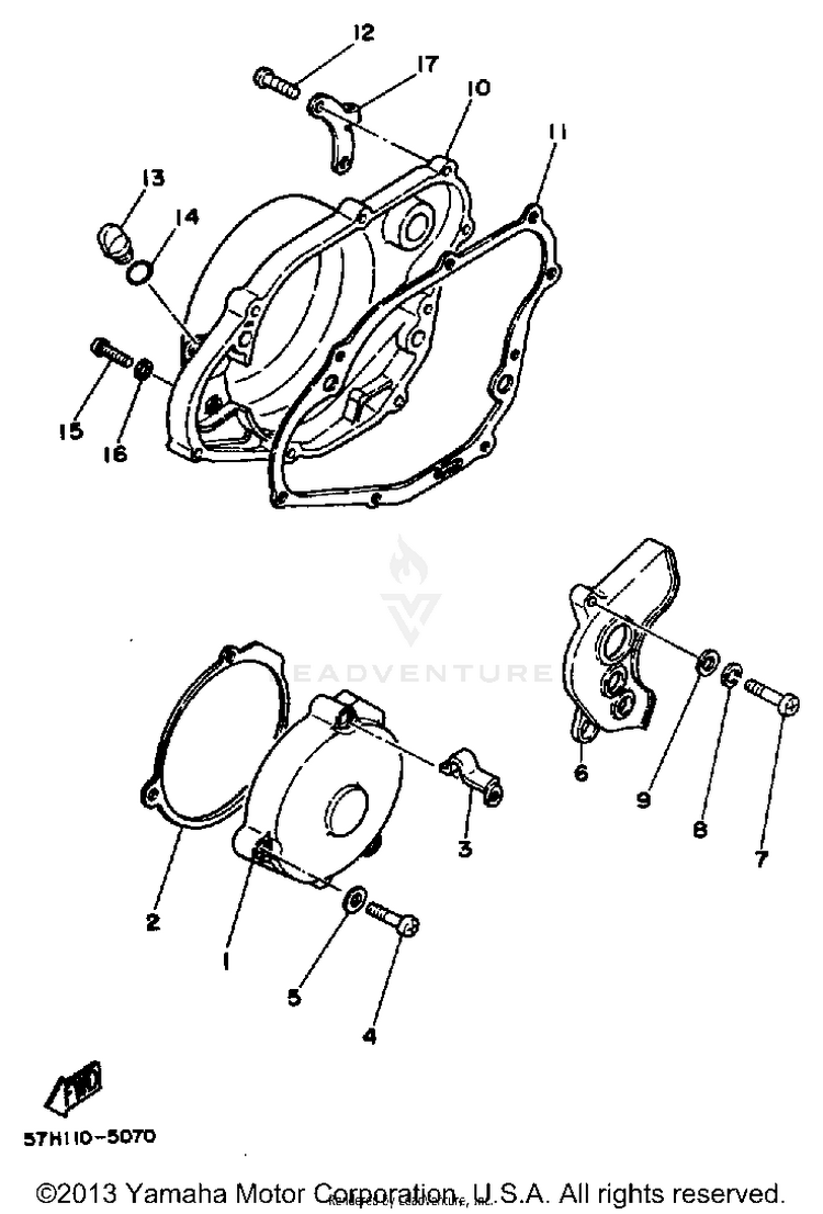 Crankcase Cover Schematic