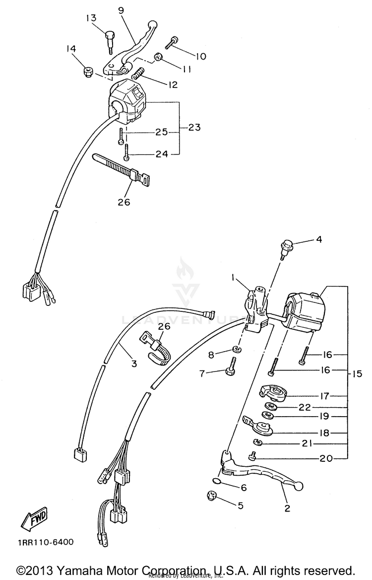 Handle Switch Lever Schematic