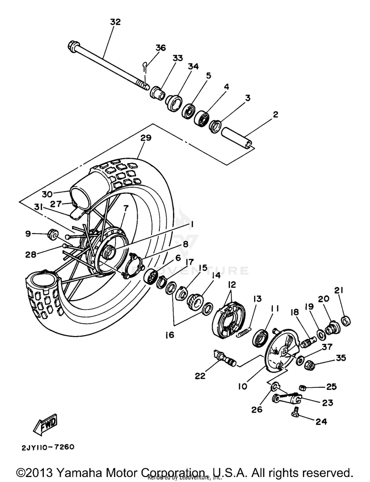 Front Wheel Schematic