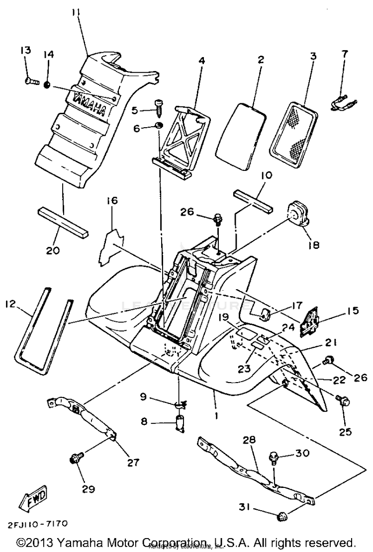 Front Fender Schematic