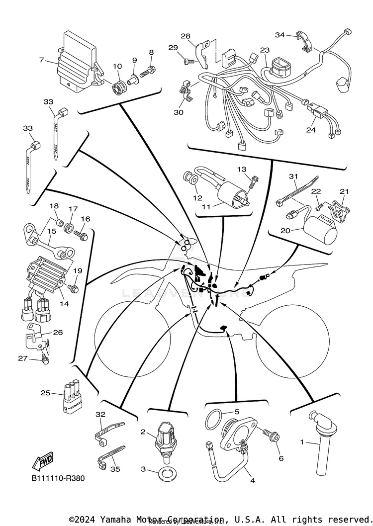 Electrical 1 YZ450F - YZ450FGL - 2016 Schematic