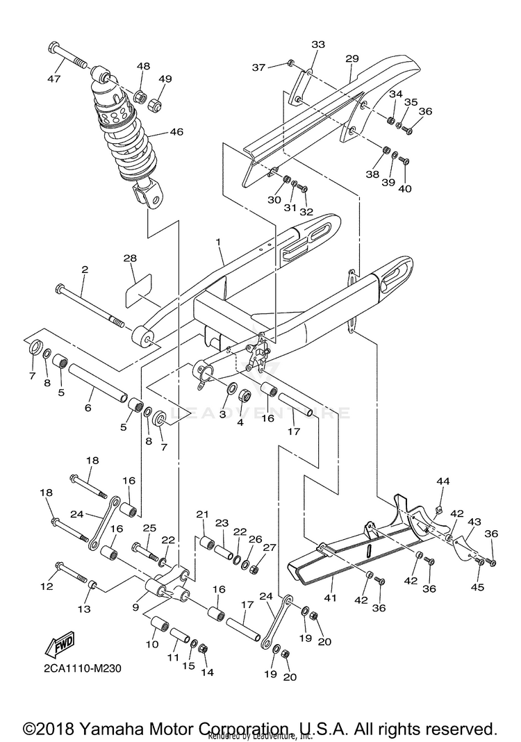 Rear Arm Suspension Schematic