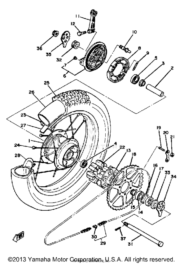 Rear Wheel Schematic