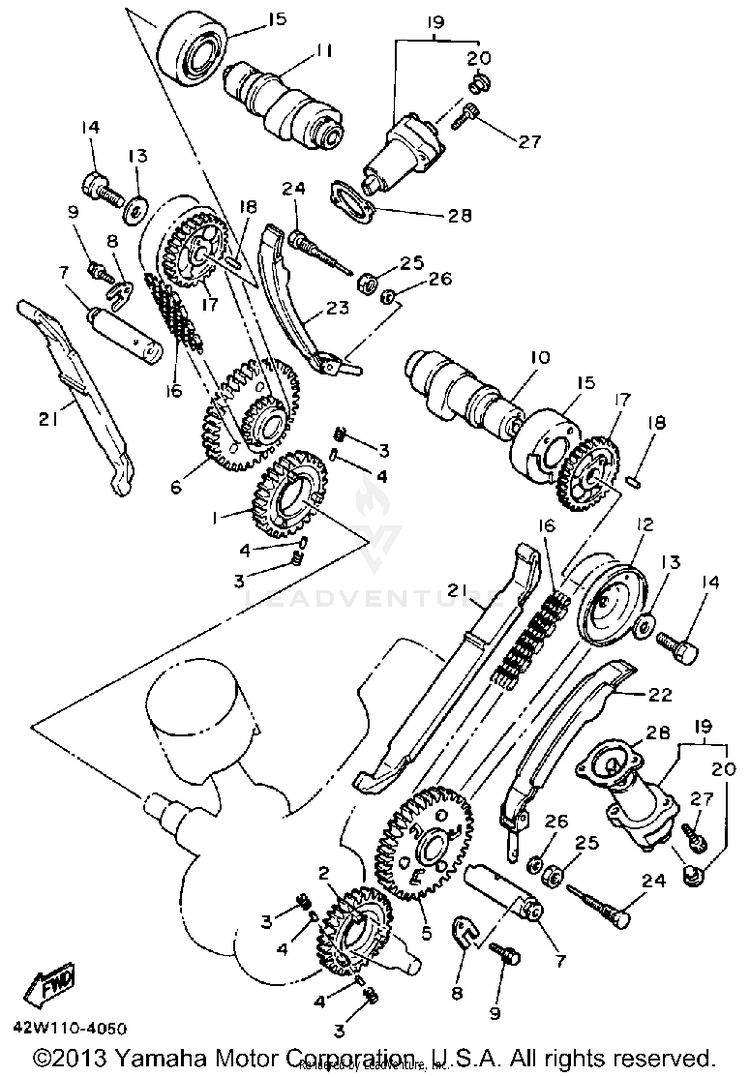 Camshaft Chain Schematic